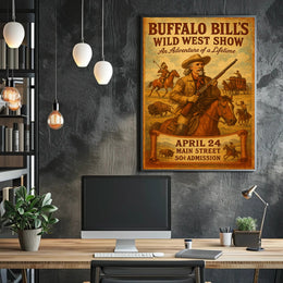 Buffalo Bill's Wild West Show Vintage Poster Art Print PosterGoat