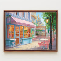 Charming Café Scene Poster