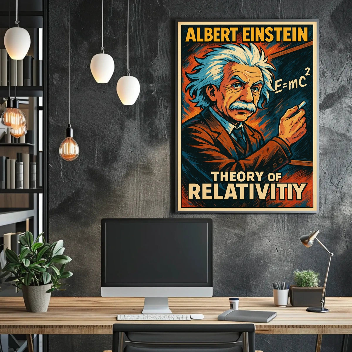 Albert Einstein Theory Of Relativity Poster