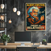 Albert Einstein Theory Of Relativity Poster