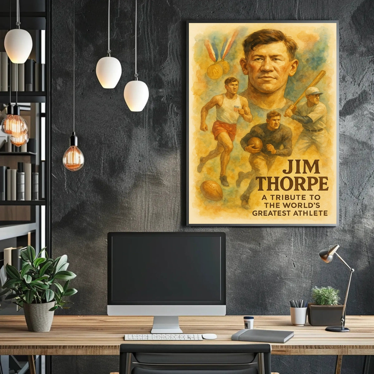 Celebrate the Legendary Jim Thorpe Poster