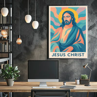 Jesus Christ Artistic Representation Poster