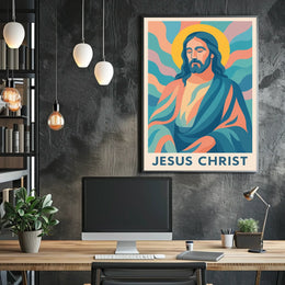 Jesus Christ Artistic Representation Poster
