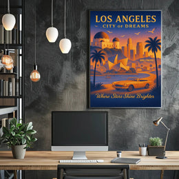 Los Angeles City of Dreams Poster Print PosterGoat