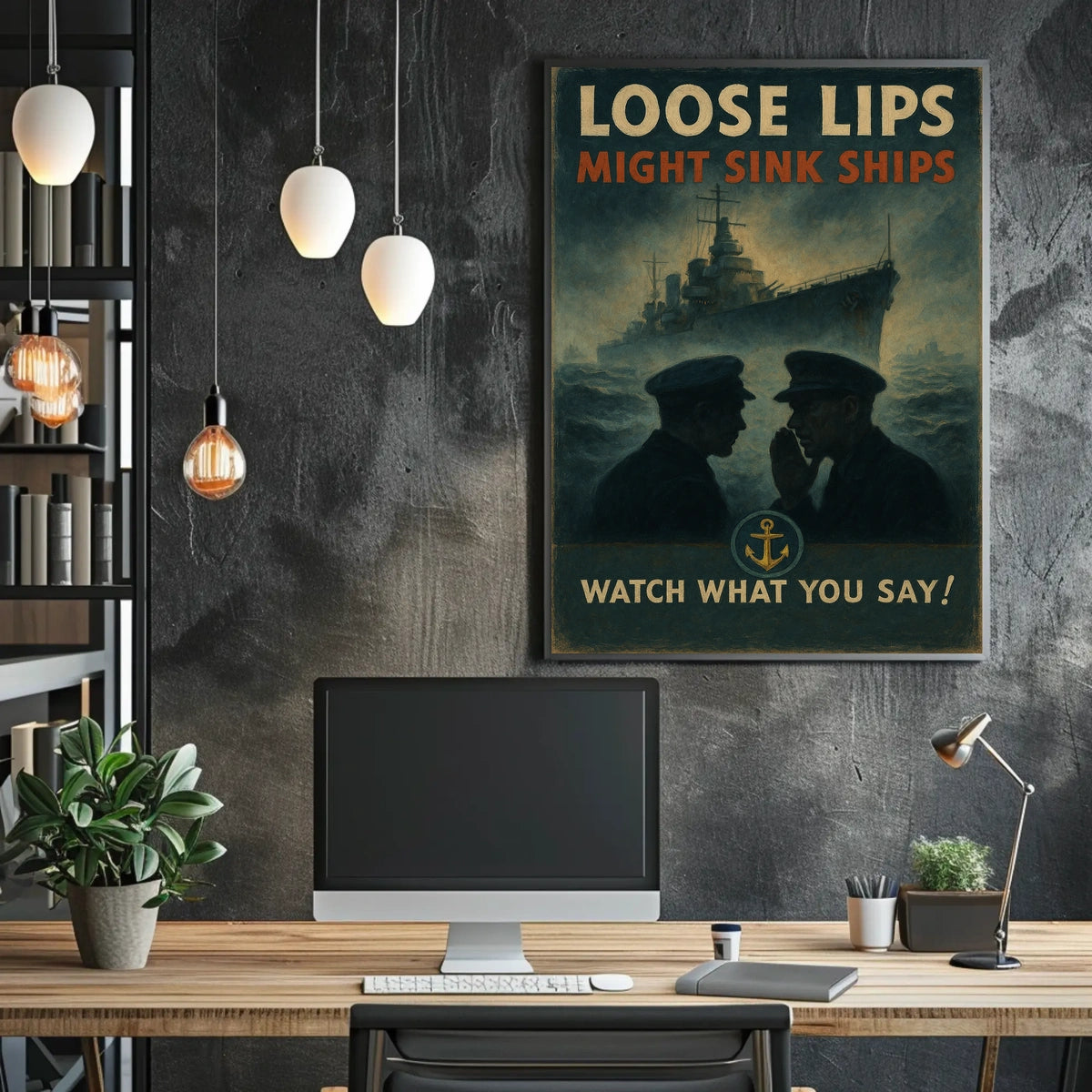 Loose Lips Might Sink Ships Poster