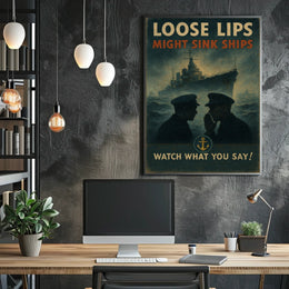 Loose Lips Might Sink Ships Poster