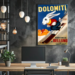 Dolomiti Skiing Adventure Poster