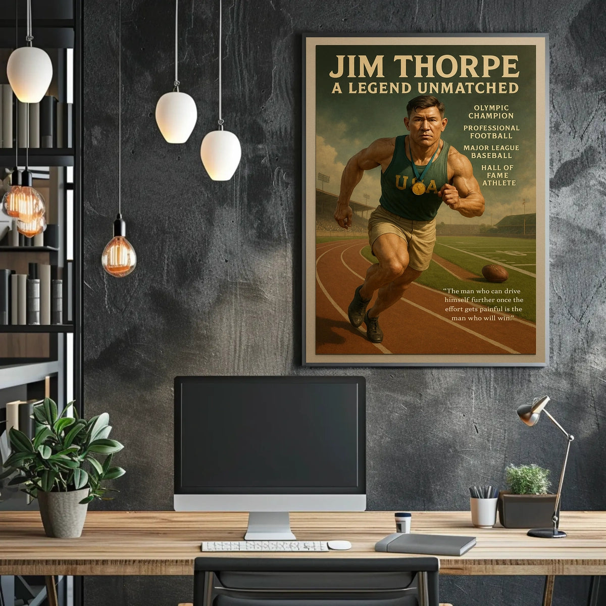 Jim Thorpe Unmatched Legend Poster