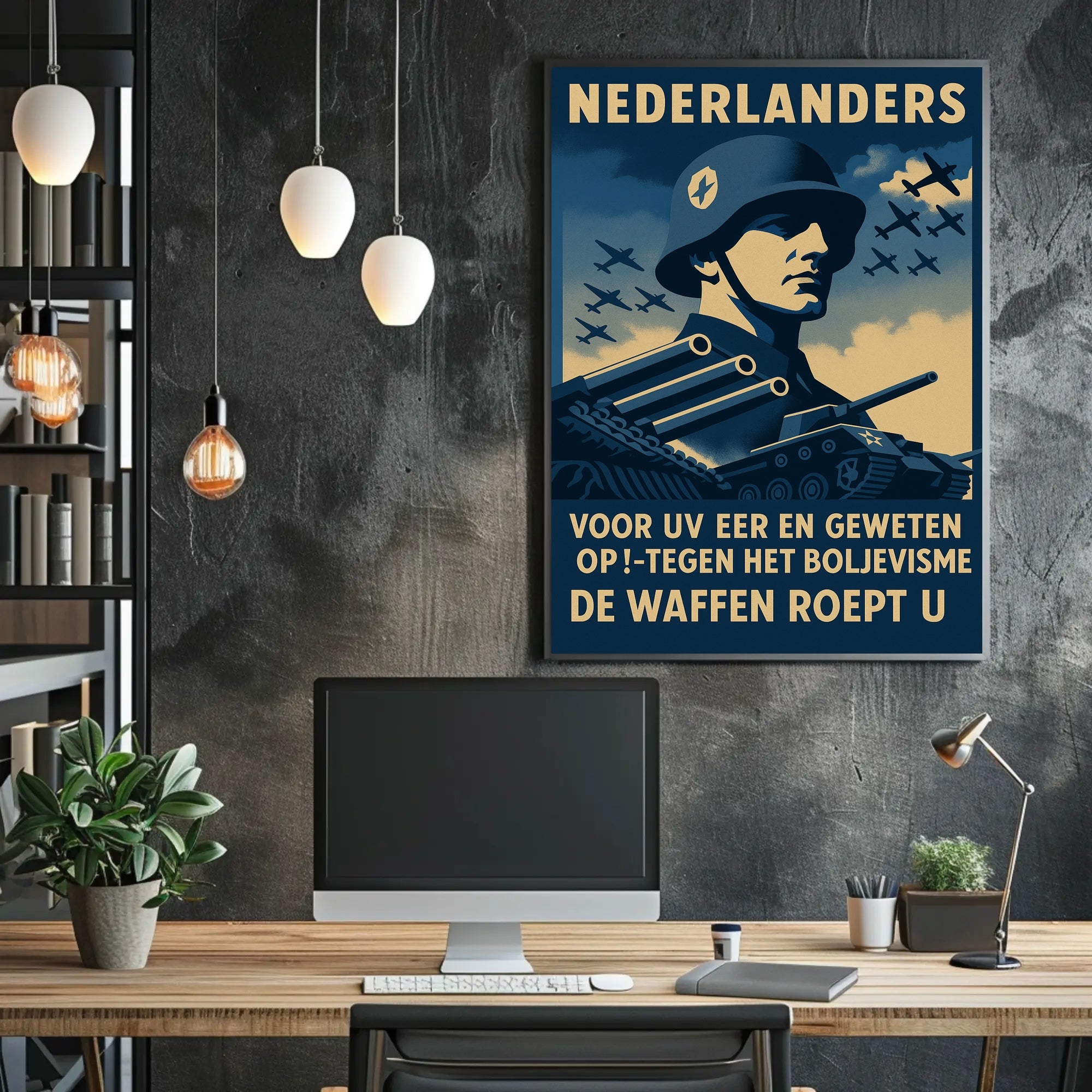 WWII Rallying Call Against Bolshevism Propaganda Poster