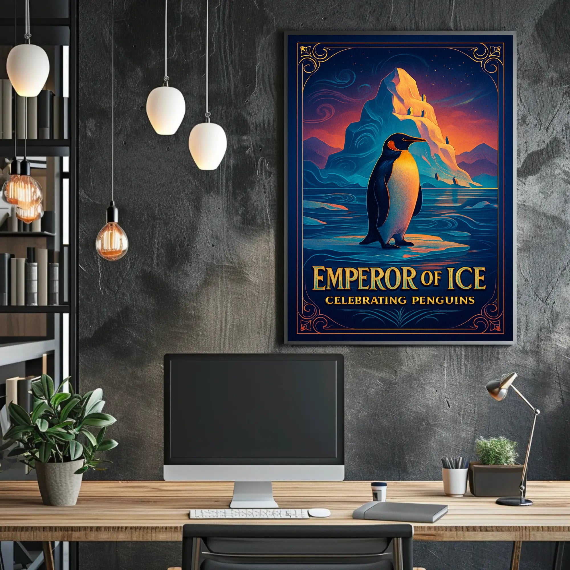 Emperor of Ice Penguin Poster Wall Art