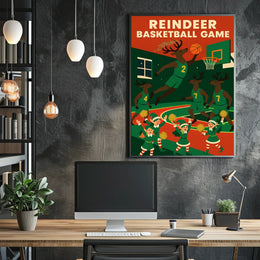 Reindeer Basketball Extravaganza Poster