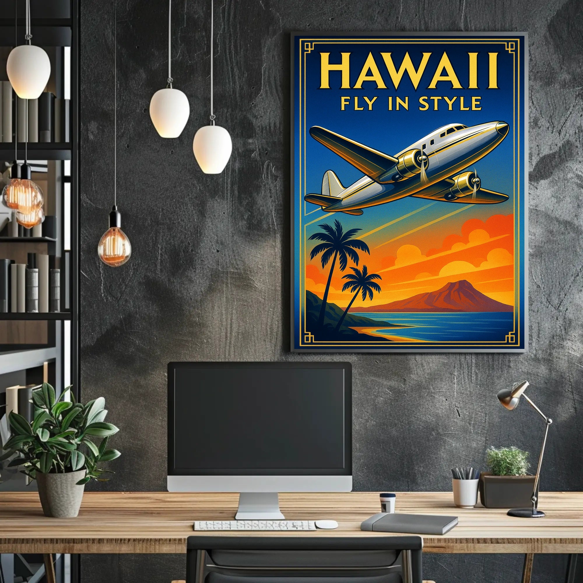 Hawaii Fly in Style Poster PosterGoat