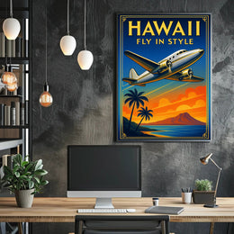 Hawaii Fly in Style Poster PosterGoat