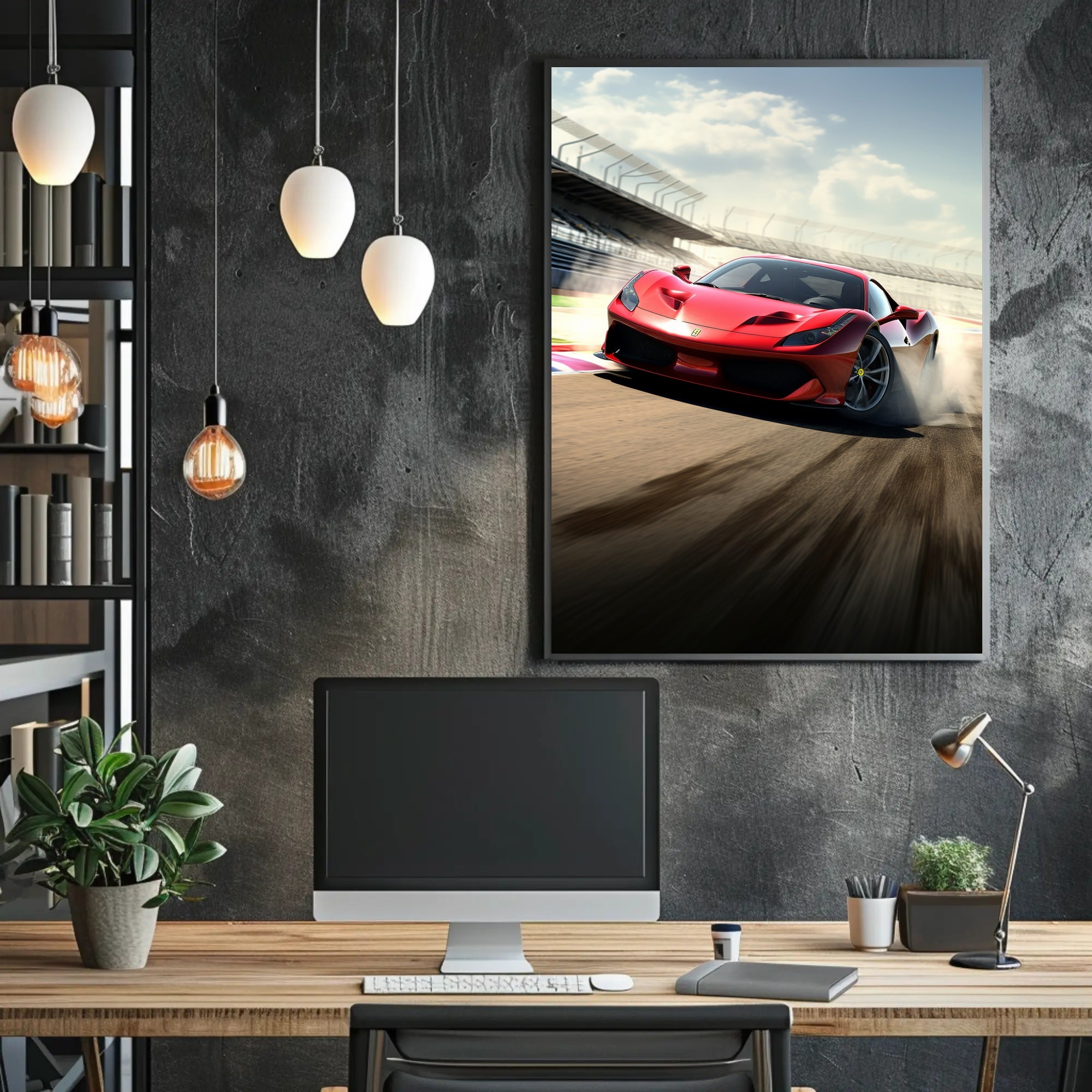Thrill of the Track Poster PosterGoat