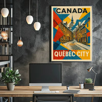 Abstract Art Deco Inspired Visual Poster