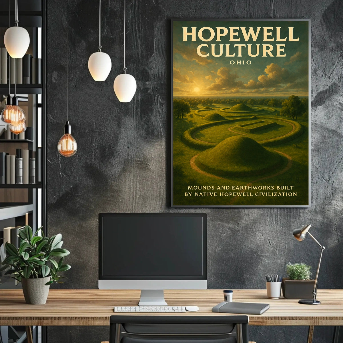 Hopewell Culture Ohio Poster