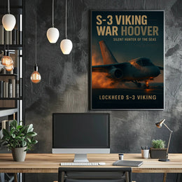 S-3 Viking Lockheed Military Print Aviation Art Poster