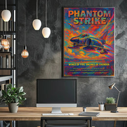 Wings of Fire Jets Futuristic Sci-Fi Poster