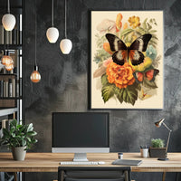 Blossoms and Butterflies Poster