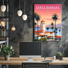 Santa Barbara Serene Escape Travel Poster