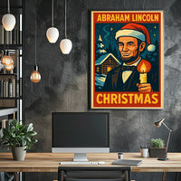 Abraham Lincoln Christmas Poster