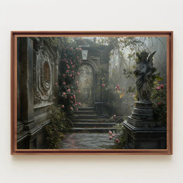 Mystical Renaissance Garden Fantasy Poster Art