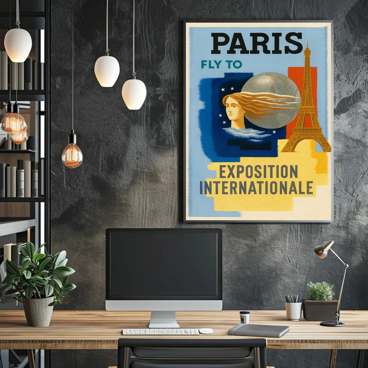 Fly To Paris Exposition Internationale Poster
