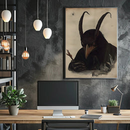 Surreal Anthropomorphic Creature Fantasy Art Poster PosterGoat