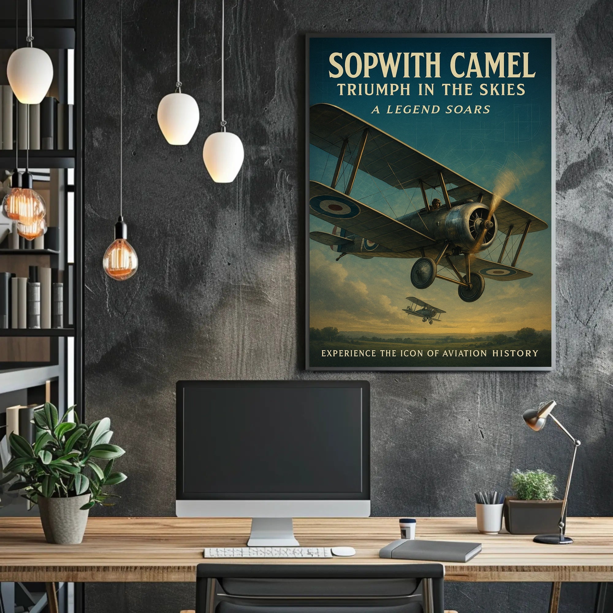 Sopwith Camel Triumph Vintage Aviation Historical or Presidential Poster