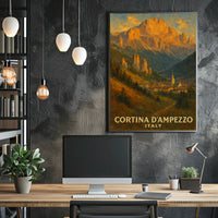 Cortina DAmpezzo Italian Alpine Poster
