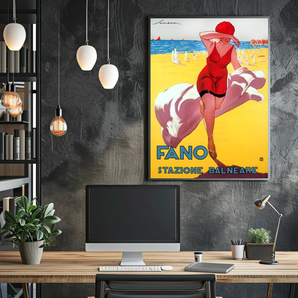 Fano Stazione Balneare Poster
