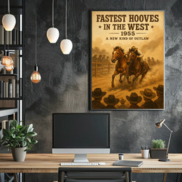 Fastest Hooves in the West Poster