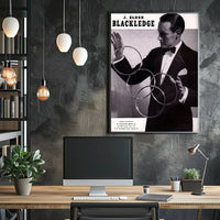Vintage Magician Illusionist Poster from Mid-20th Century Era