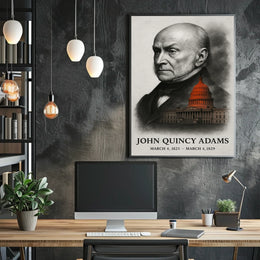 John Quincy Adams 6th President of the United States Reflections Poster