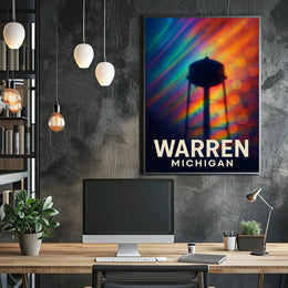 Warren, Michigan A Colorful Tribute Poster