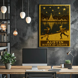 Austin River Of Lights Poster