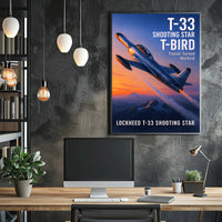 Lockheed T-33 Shooting Star Poster PosterGoat