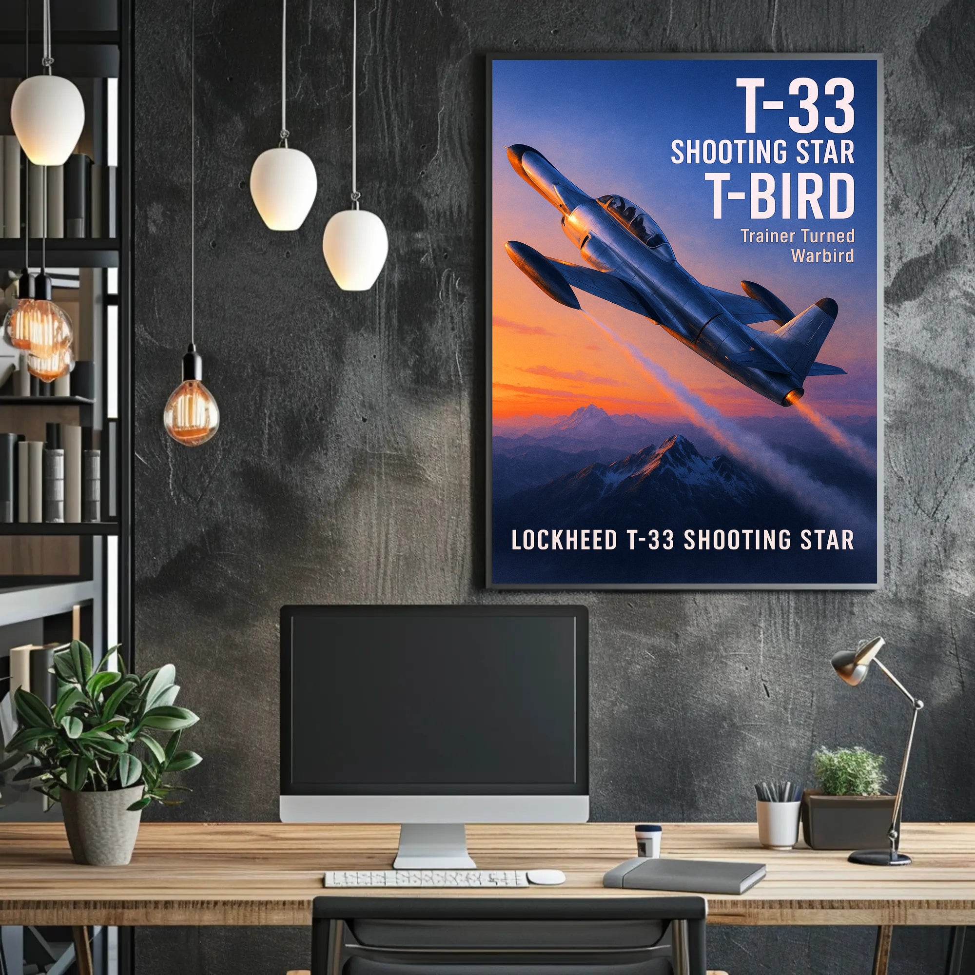Lockheed T-33 Shooting Star Poster PosterGoat