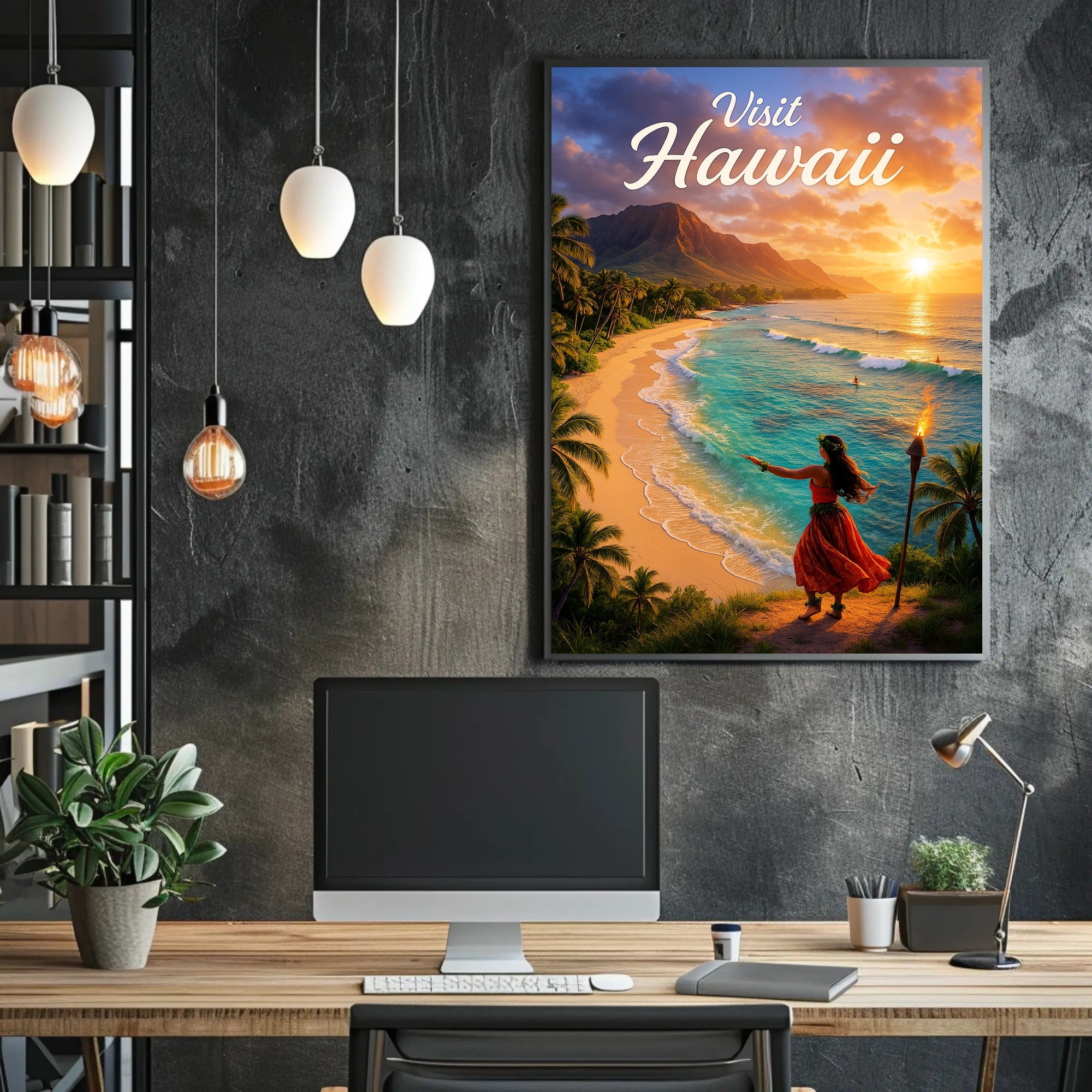 Visit Hawaii Poster PosterGoat