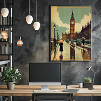 Rainy Day in London Poster