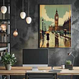 Rainy Day in London Poster