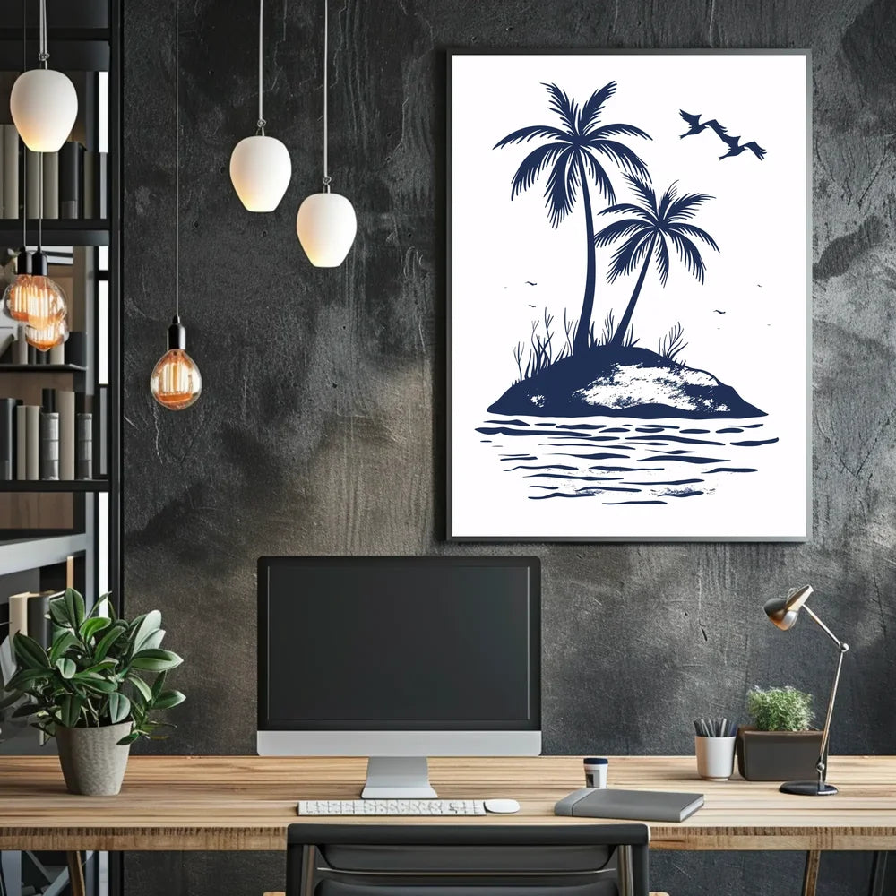 Vibrant Urban Landscape Art Poster