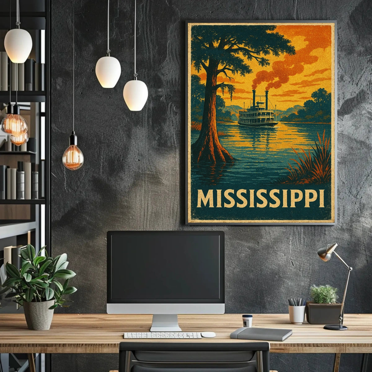 Mississippi Riverboat Poster