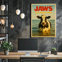 Jaws The Moo-Ving Poster