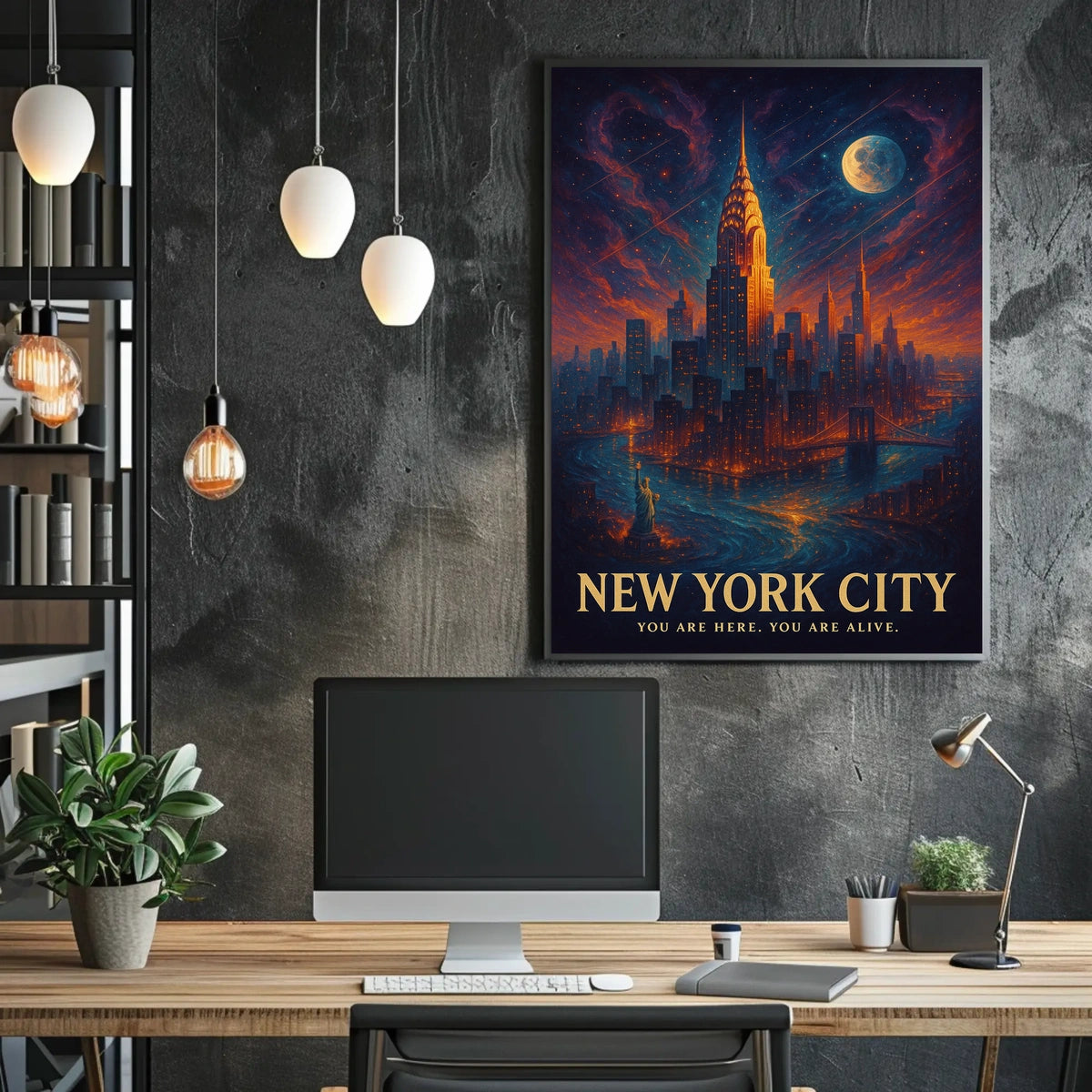 New York City You Are Here. You Are Alive Poster