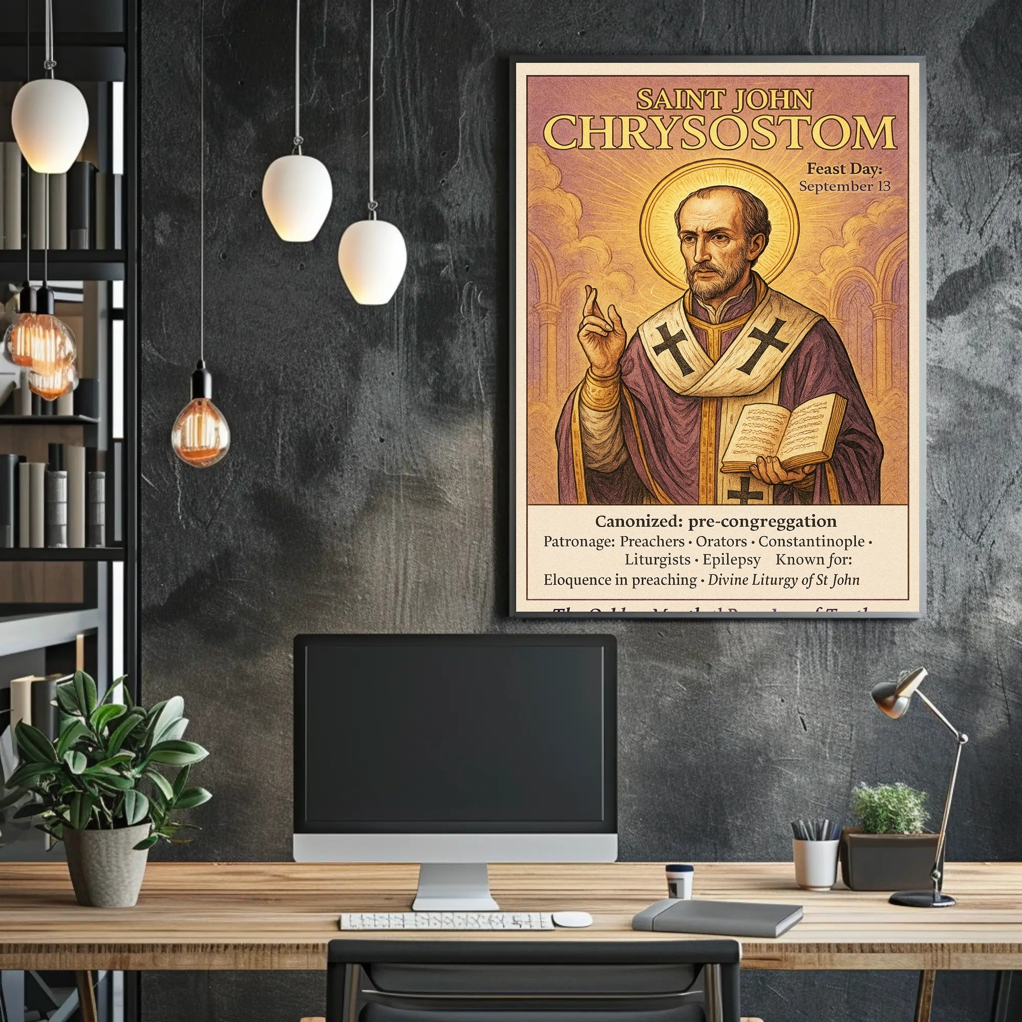 Saint John Chrysostom Poster PosterGoat