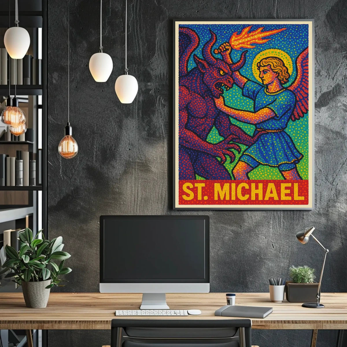 Saint Michael Divine Art Poster