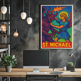 Saint Michael Divine Art Poster