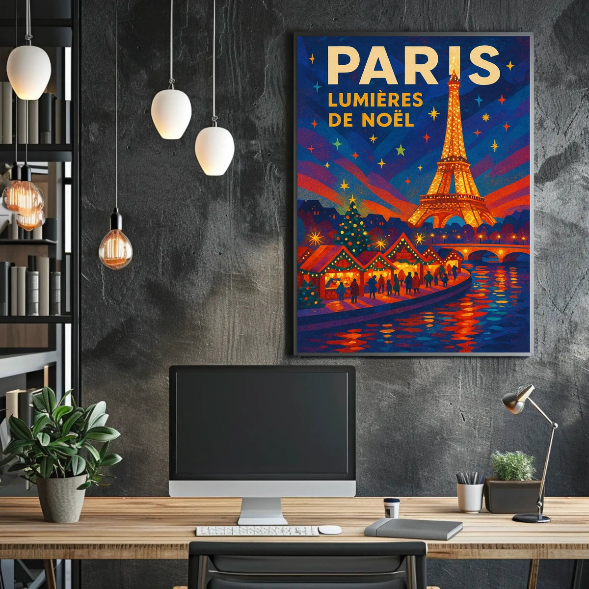 Paris Lumières de Noël Poster
