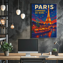 Paris Lumières de Noël Poster